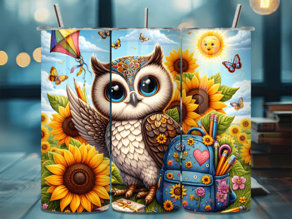 Adorable Back-to-School Owl Tumbler Wrap: A Creative Solution for Personalized Drinkware