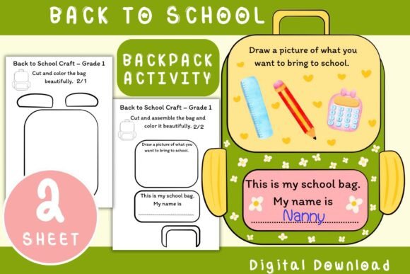 Back to School Craft 1st Grade