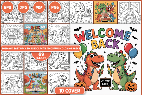 Back to School Dinosaurs Coloring Pages: A Creative Way to Kick Off the New Year
