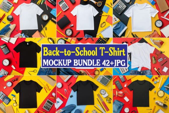 Back-to-School Free Mockup Bundle 15 and T-Shirt Mockup Bundle: A Designer’s Essential Tool