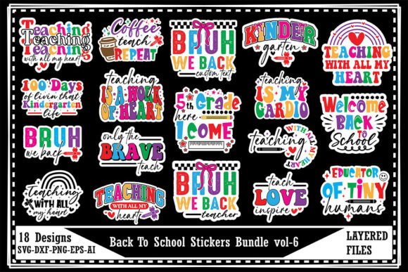 Back to School Stickers Bundle Vol-6