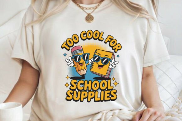 Back to School Supplies Pun T-shirt SVG for Creative Projects
