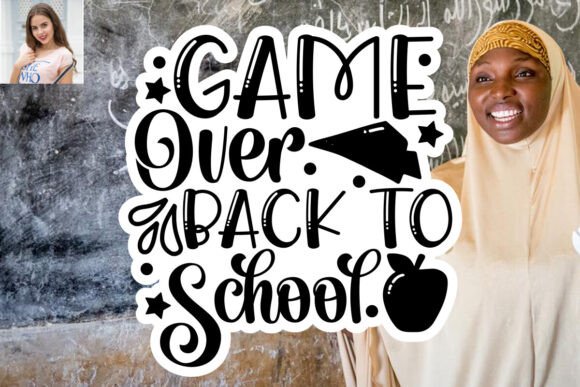 Back to School SVG Sticker Design