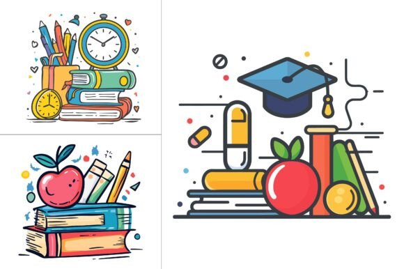 Back to School Vector Clipart for Creative Projects