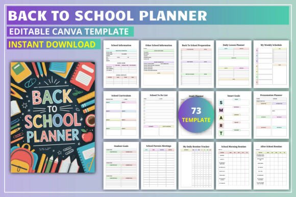 Editable Back to School Planner for Organized Success