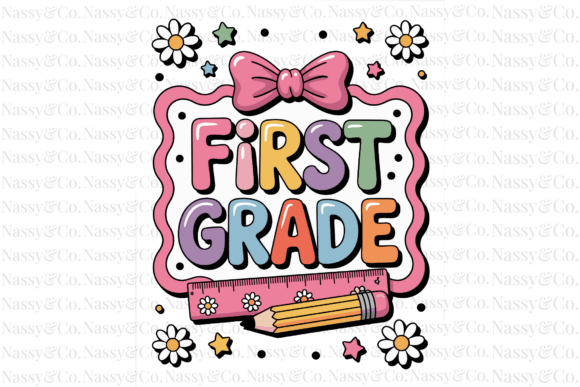 First 1st Grade Back to School PNG