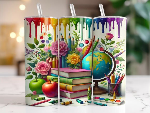 Floral Back to School Art Tumbler Wrap: A Comprehensive Evaluation