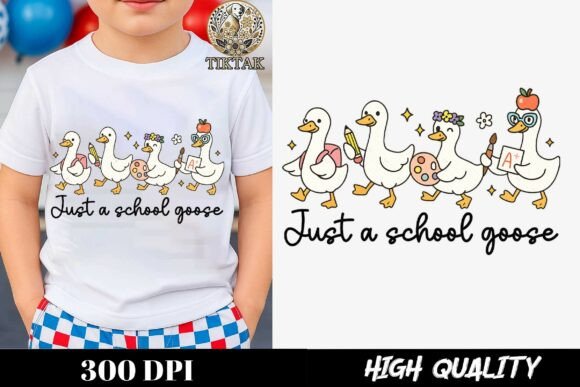 Just a School Goose Cute Back to School