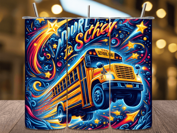 Neon Stars Back to School Bus Tumbler: A Practical Design Review