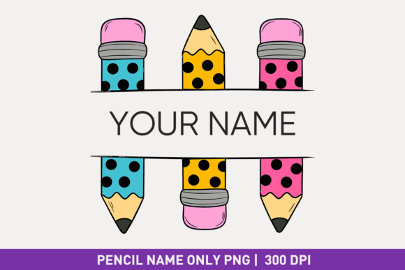 Pencil Name Plate Back to School Label