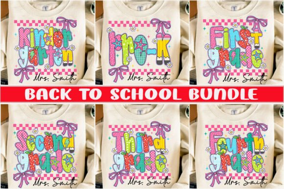 Personalized Back to School PNG Bundle