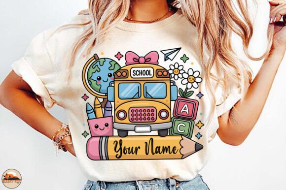 Personalized Back to School Shirt PNG: A Versatile Design for Creative Projects