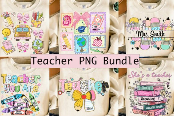 Preppy Teacher Back to School PNG Bundle