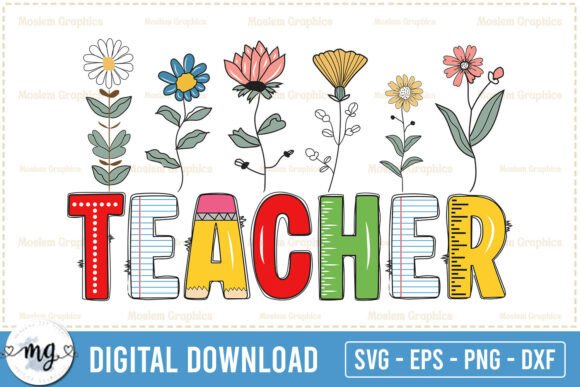 Teacher - Back to School SVG PNG: A Versatile Design for Custom Creations