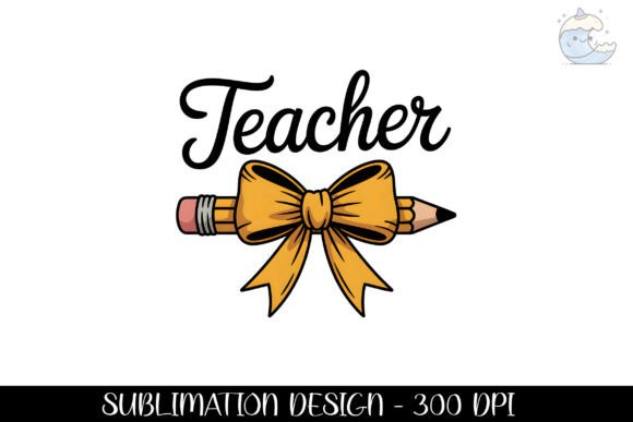 Teacher Pencil PNG & Back to School Designs