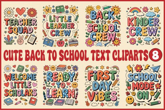 Transform Your Classroom with Cute Back to School Text Cliparts: A Guide to Kawaii Design
